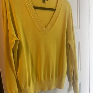 Banana Republic Mustard V-Neck Sweater